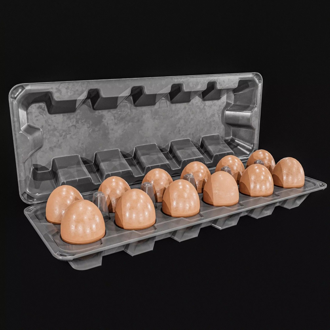 Eggs 3D Model – Low Poly Game Asset with PBR Textures, FBX - View 24