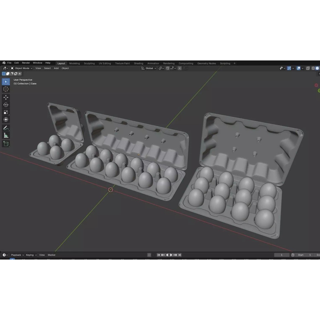 Eggs 3D Model – Low Poly Game Asset with PBR Textures, FBX - View 27