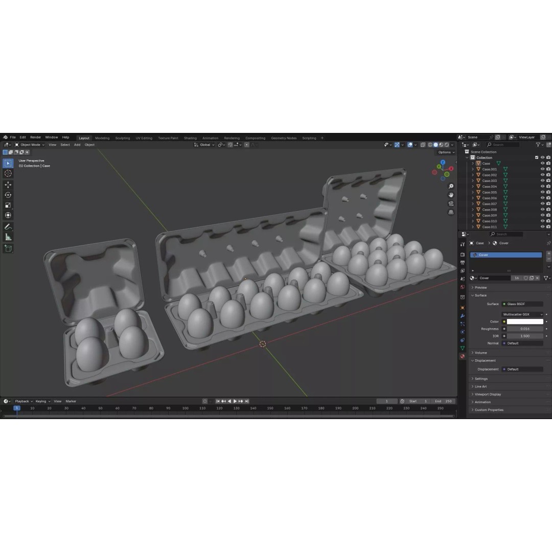 Eggs 3D Model – Low Poly Game Asset with PBR Textures, FBX - View 28