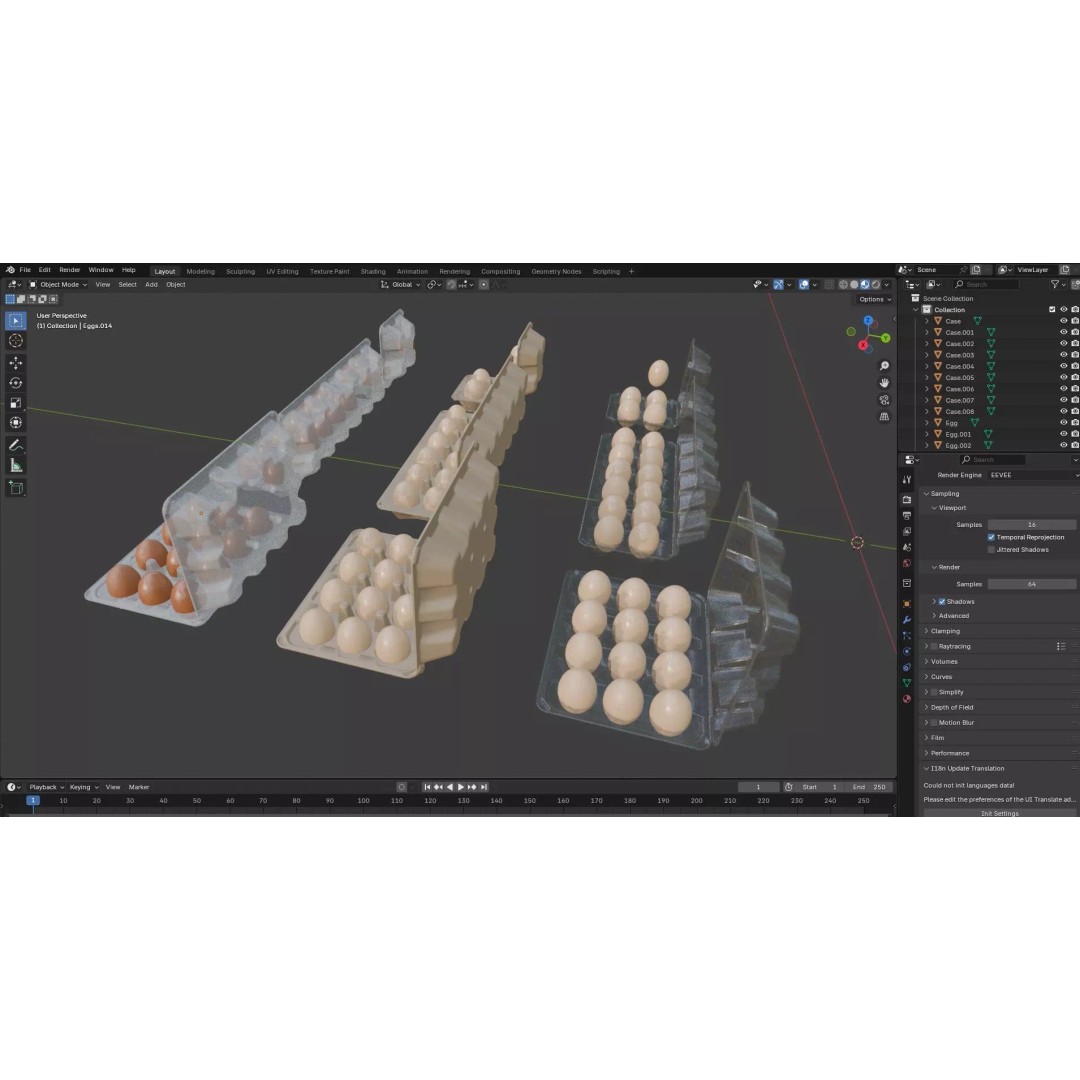 Eggs 3D Model – Low Poly Game Asset with PBR Textures, FBX - View 30