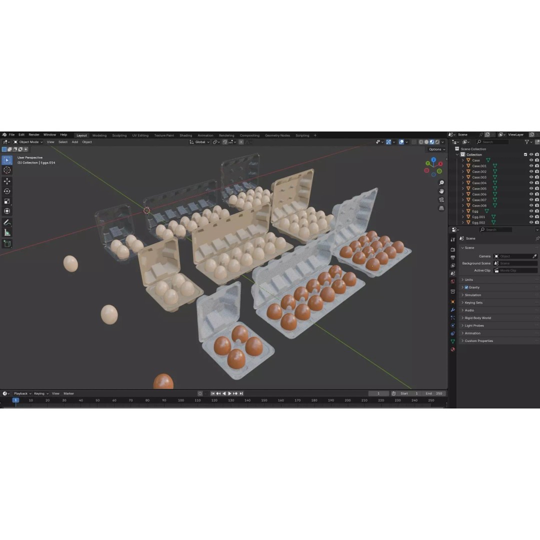 Eggs 3D Model – Low Poly Game Asset with PBR Textures, FBX - View 31