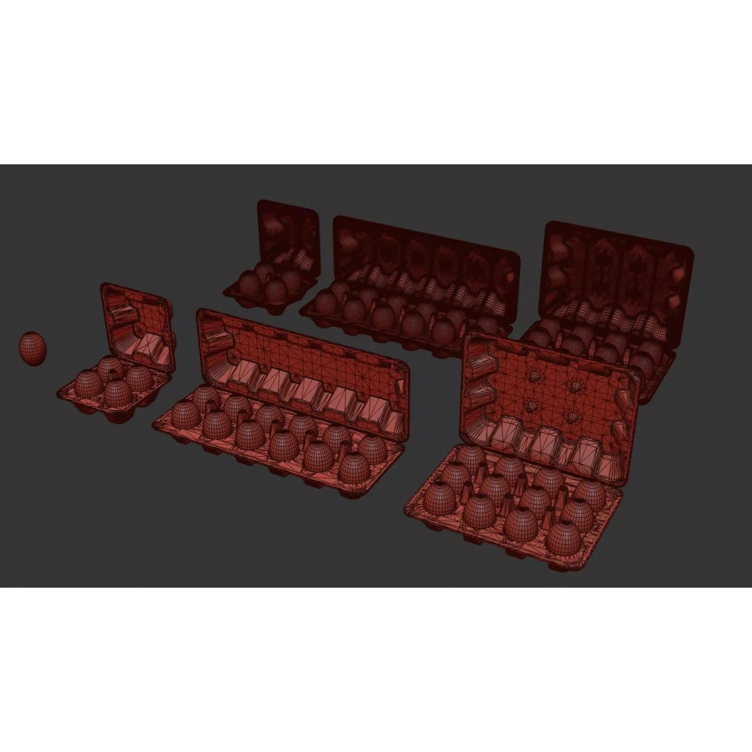 Eggs 3D Model – Low Poly Game Asset with PBR Textures, FBX - View 34
