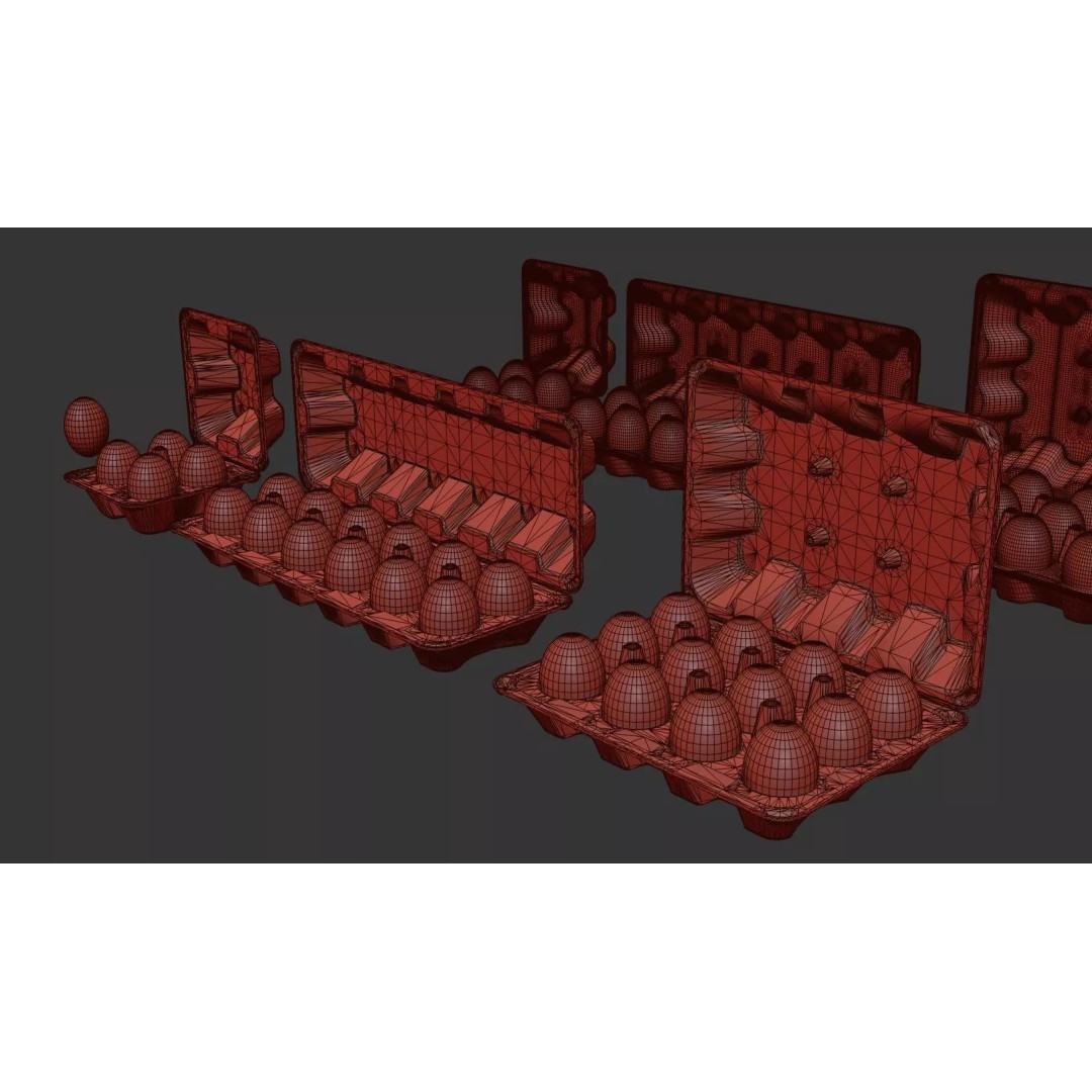 Eggs 3D Model – Low Poly Game Asset with PBR Textures, FBX - View 37