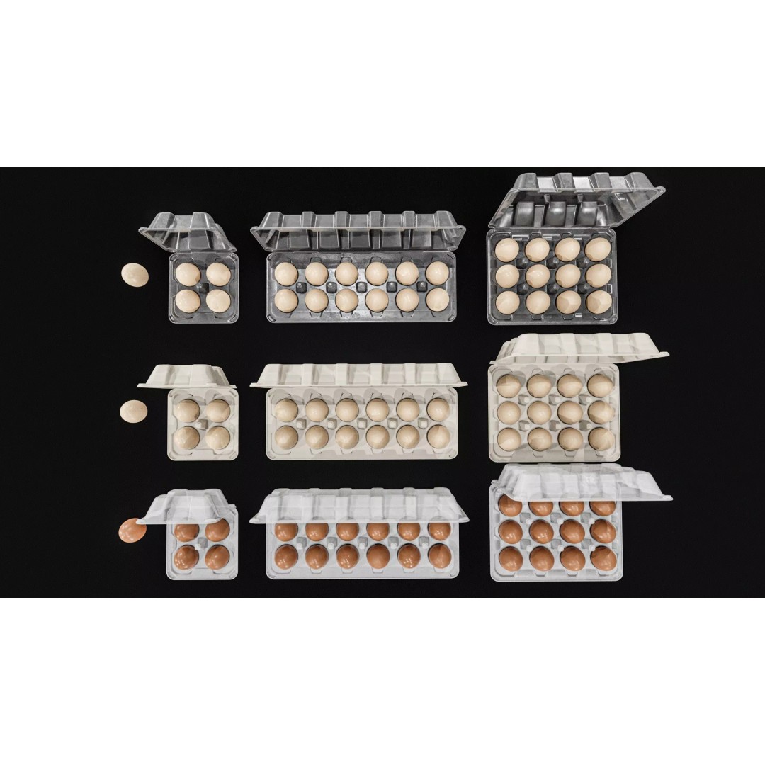 Eggs 3D Model – Low Poly Game Asset with PBR Textures, FBX - View 5