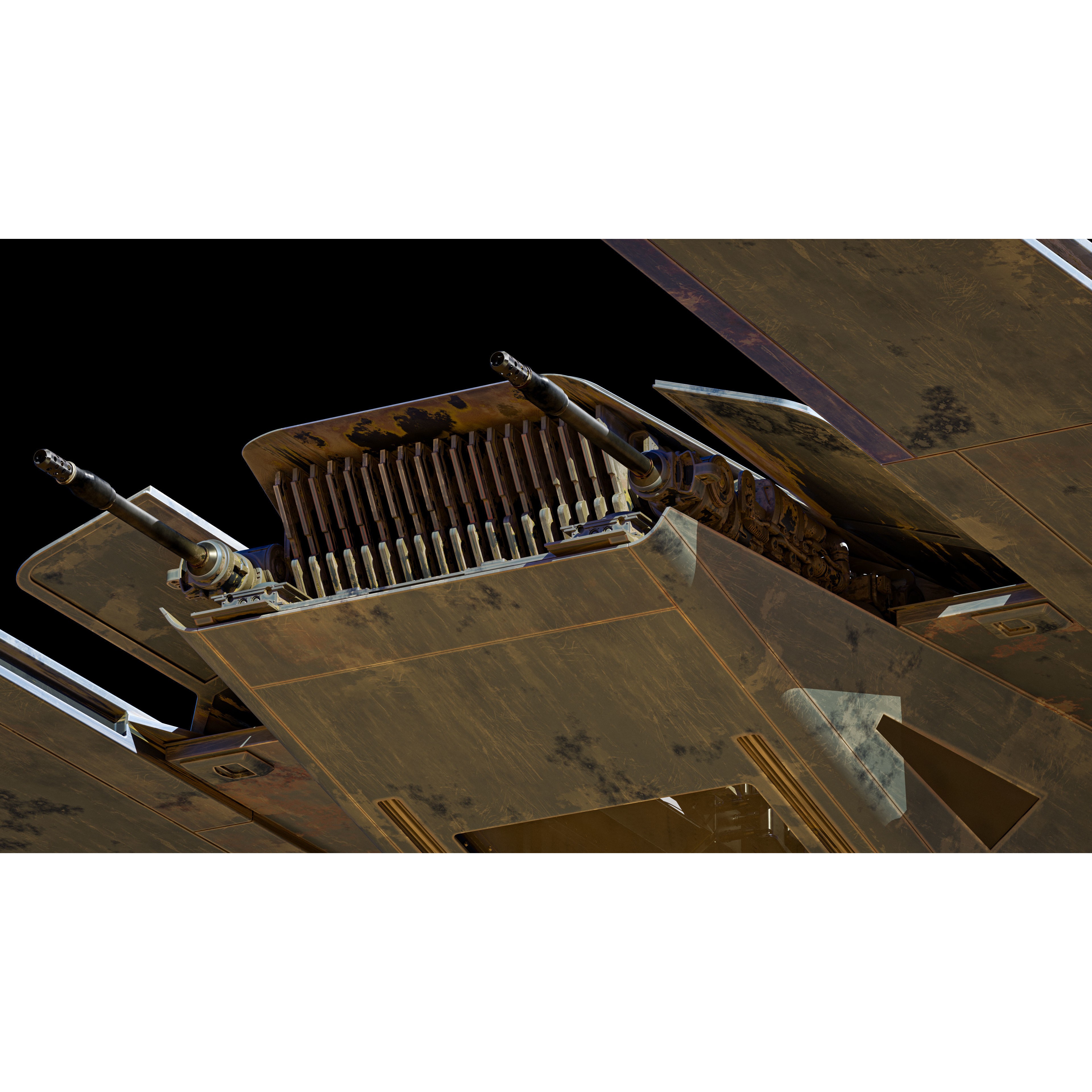 UT-60D U-Wing - Low-Poly Game-Ready 3D Model - View 11