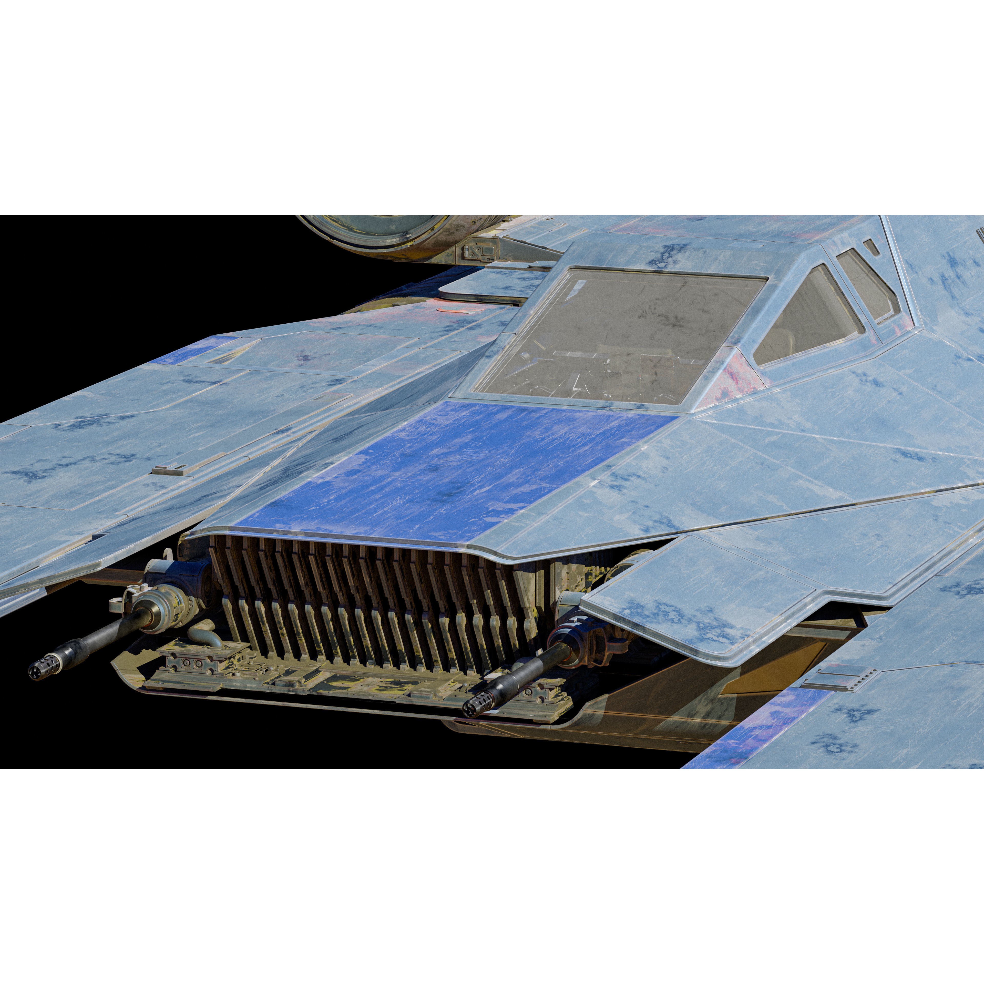 UT-60D U-Wing - Low-Poly Game-Ready 3D Model - View 12