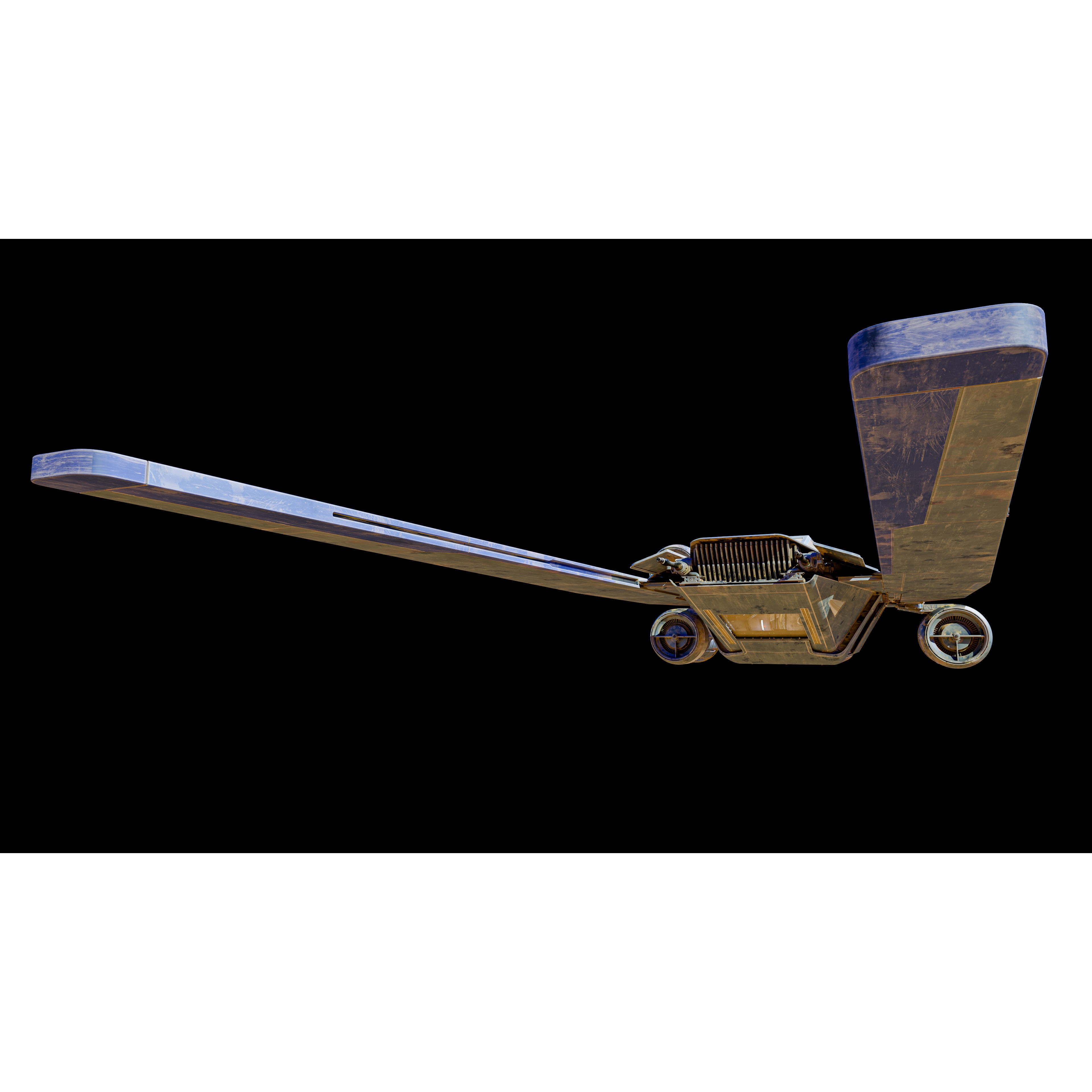 UT-60D U-Wing - Low-Poly Game-Ready 3D Model - View 23