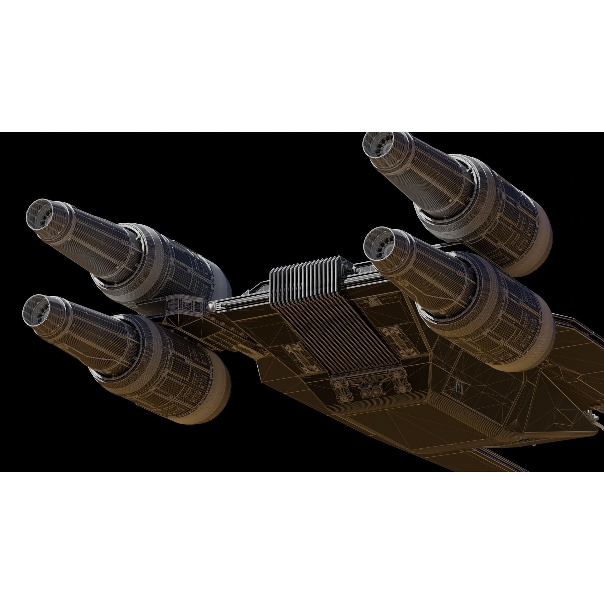 UT-60D U-Wing - Low-Poly Game-Ready 3D Model - View 31