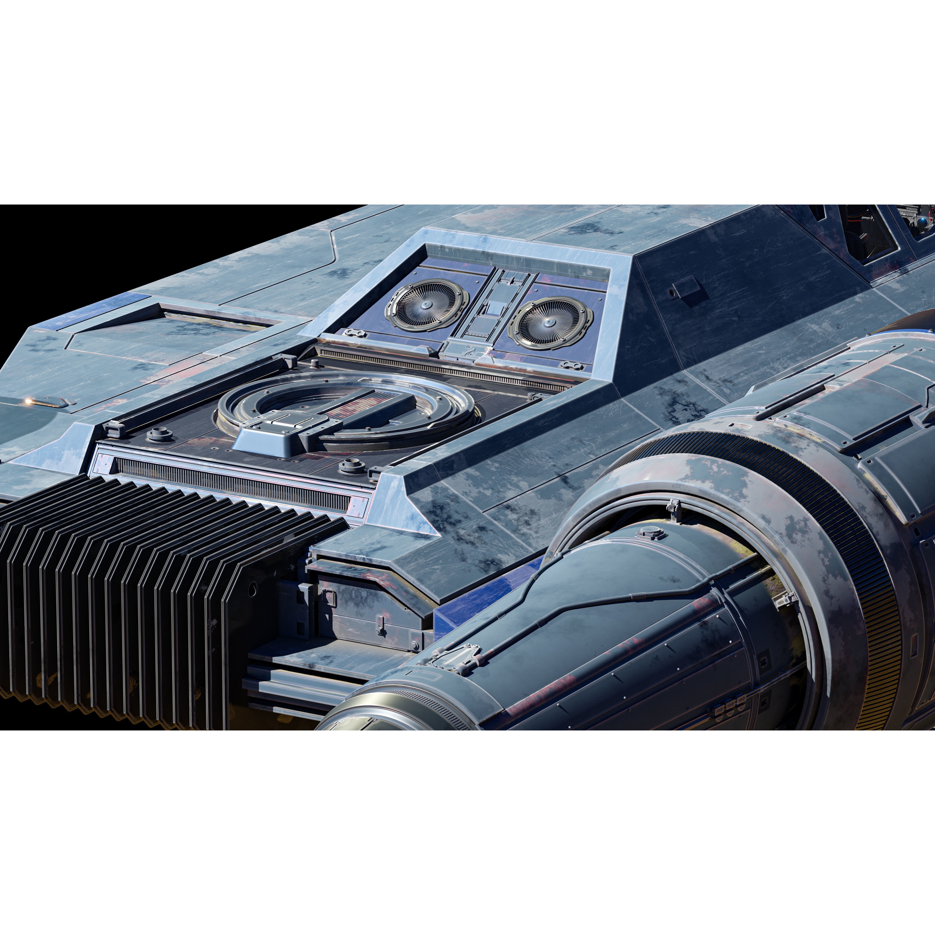 UT-60D U-Wing - Low-Poly Game-Ready 3D Model - View 7