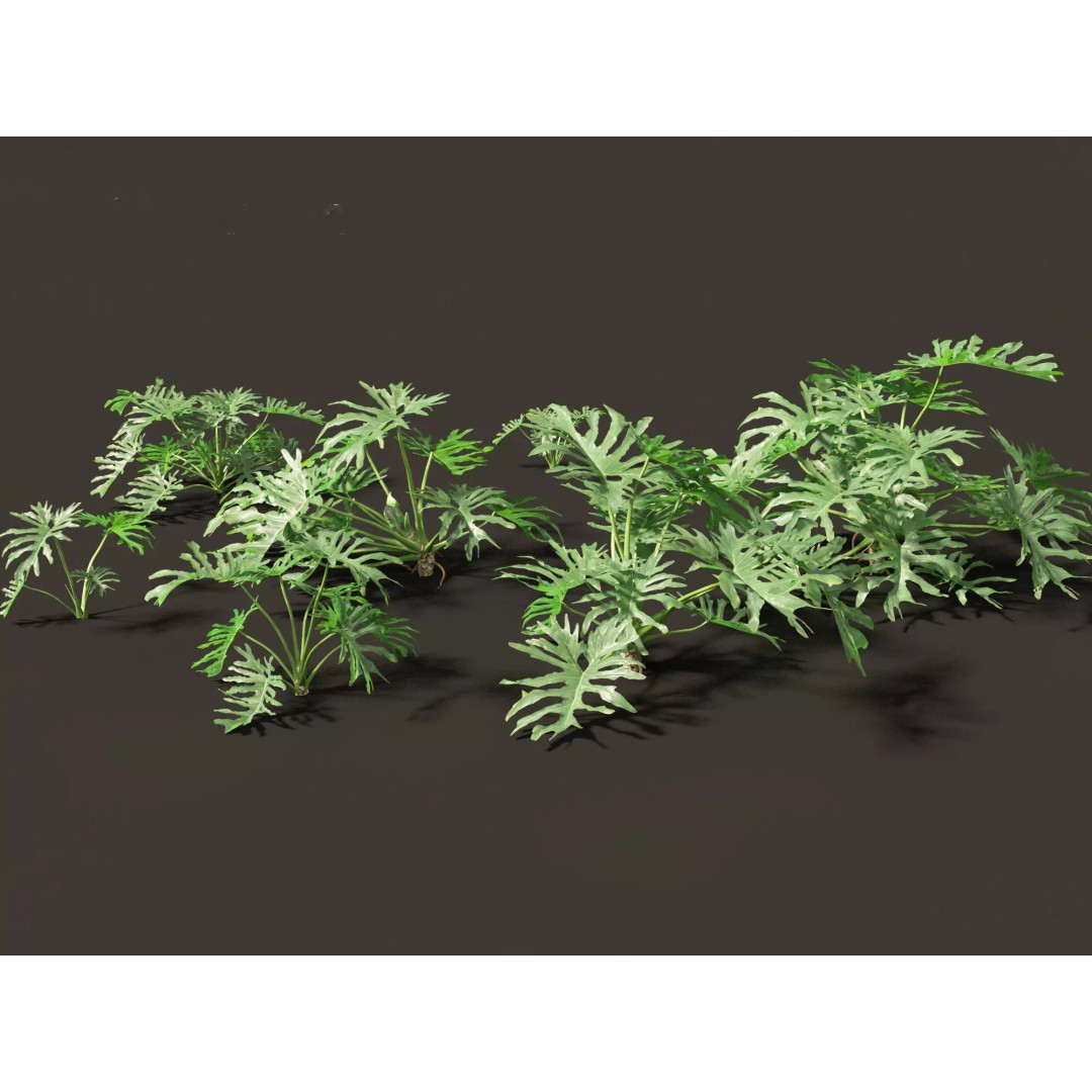 Exotic Tropical Greenery Pack 3D Model – High Poly Plants, FBX & Blender - View 21