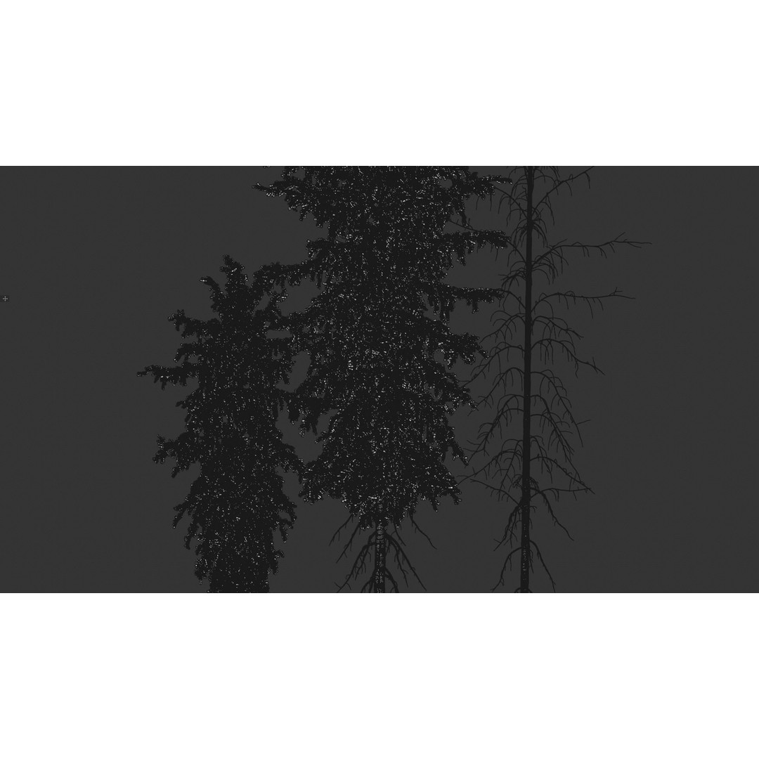 Fir Trees 3D Model – High Poly PBR Conifer Asset, FBX, OBJ, STL - View 7