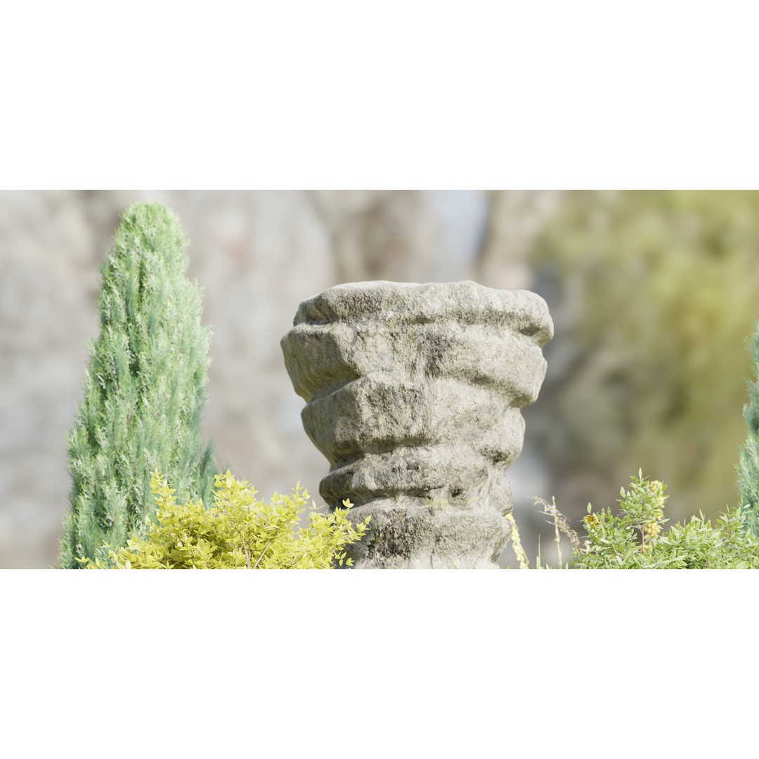 Paradise Landscape 3D Model – PBR Outdoor Environment, Blender - View 5
