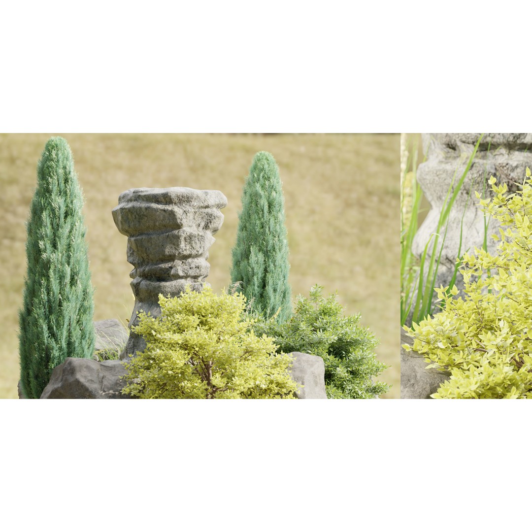 Paradise Landscape 3D Model – PBR Outdoor Environment, Blender - View 6