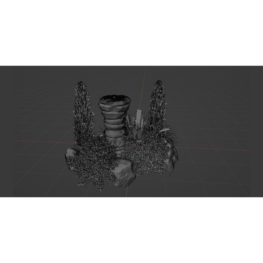 Paradise Landscape 3D Model – PBR Outdoor Environment, Blender - View 8