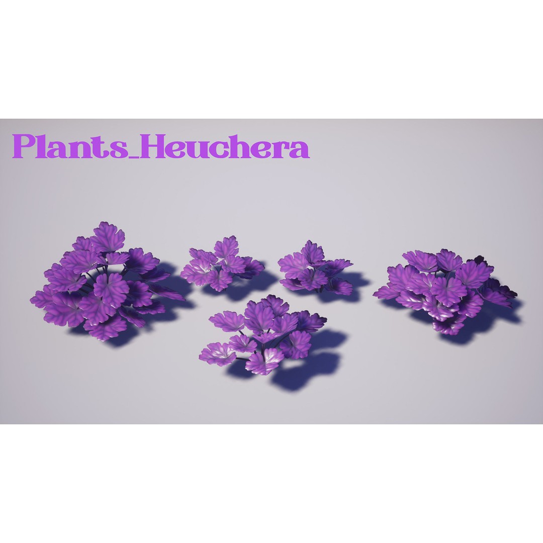 Garden Foliage 3D Model – Low Poly Game Ready Plants, FBX - View 10