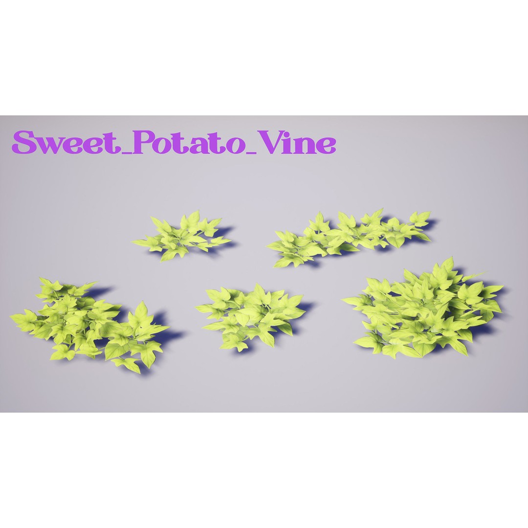Garden Foliage 3D Model – Low Poly Game Ready Plants, FBX - View 13