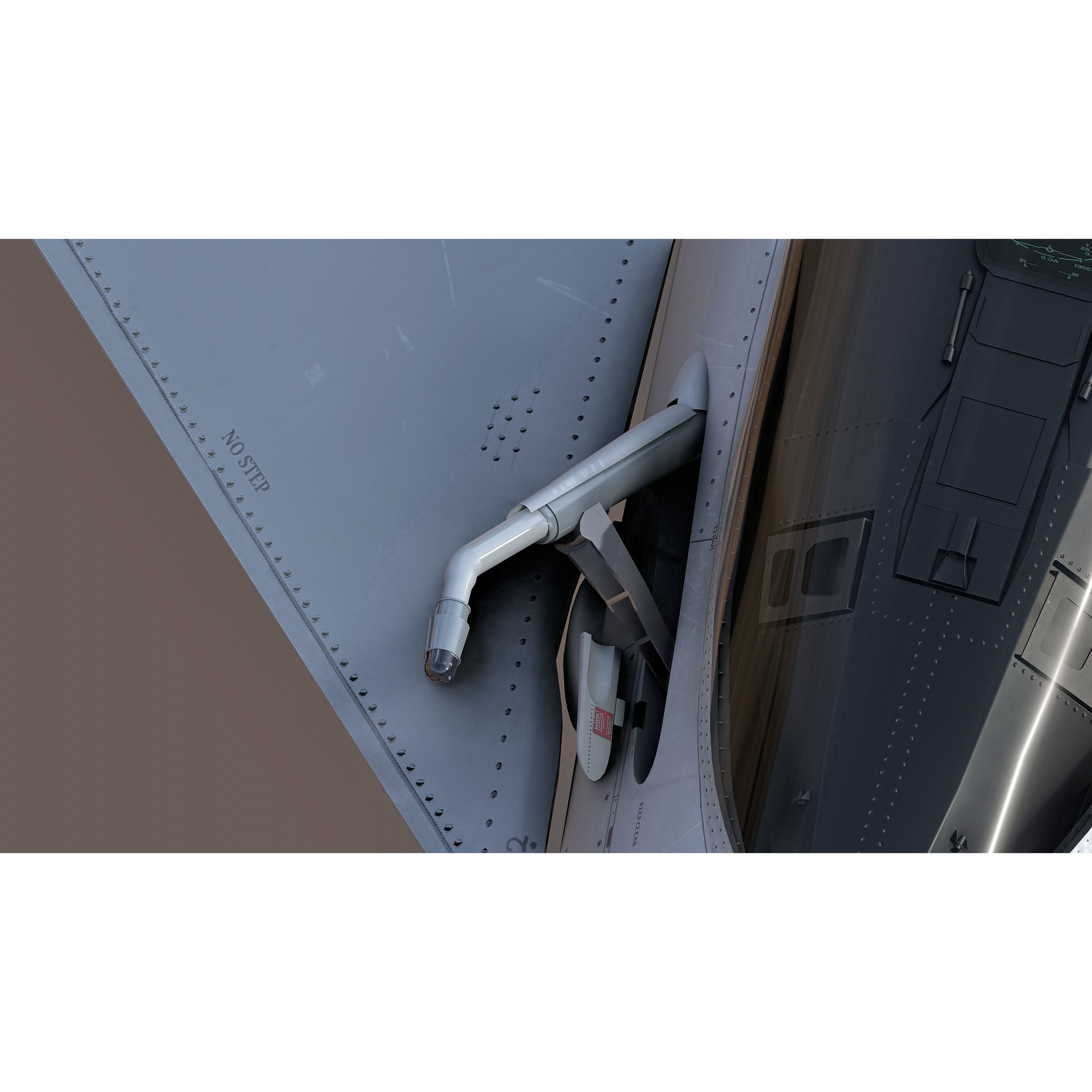 Qatar EuroFighter Typhoon - Low-Poly Game-Ready 3D Model - View 12