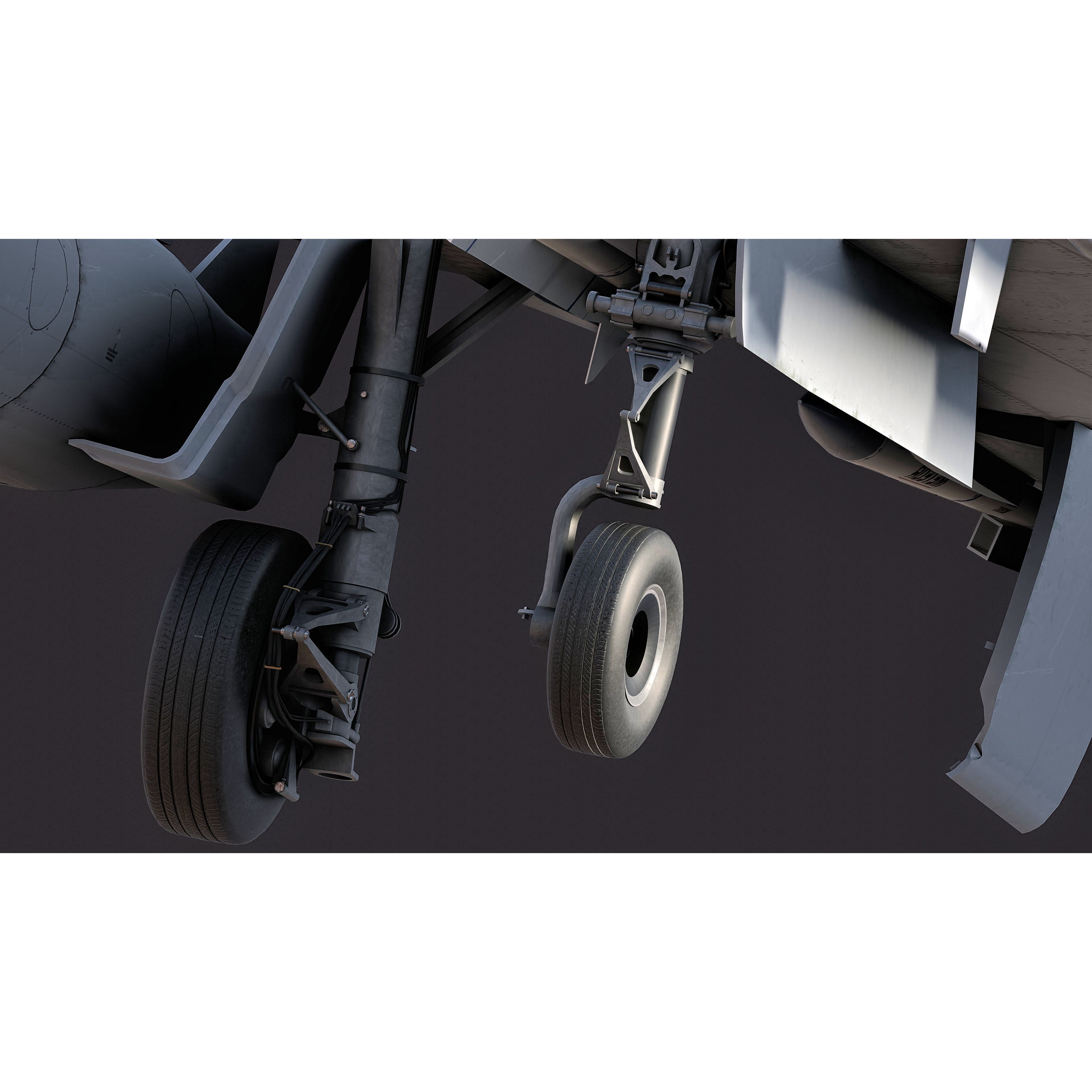 Qatar EuroFighter Typhoon - Low-Poly Game-Ready 3D Model - View 14