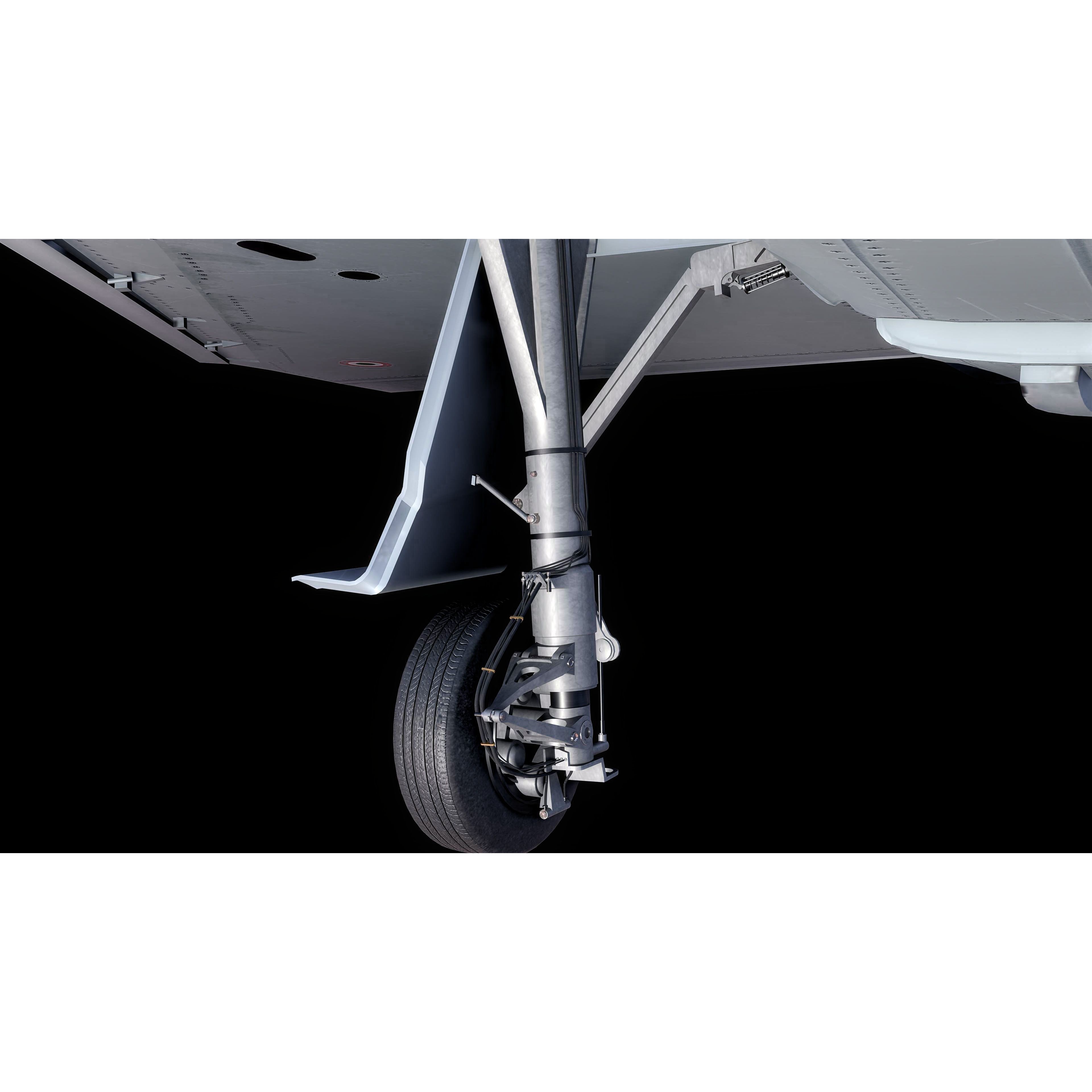 Qatar EuroFighter Typhoon - Low-Poly Game-Ready 3D Model - View 15