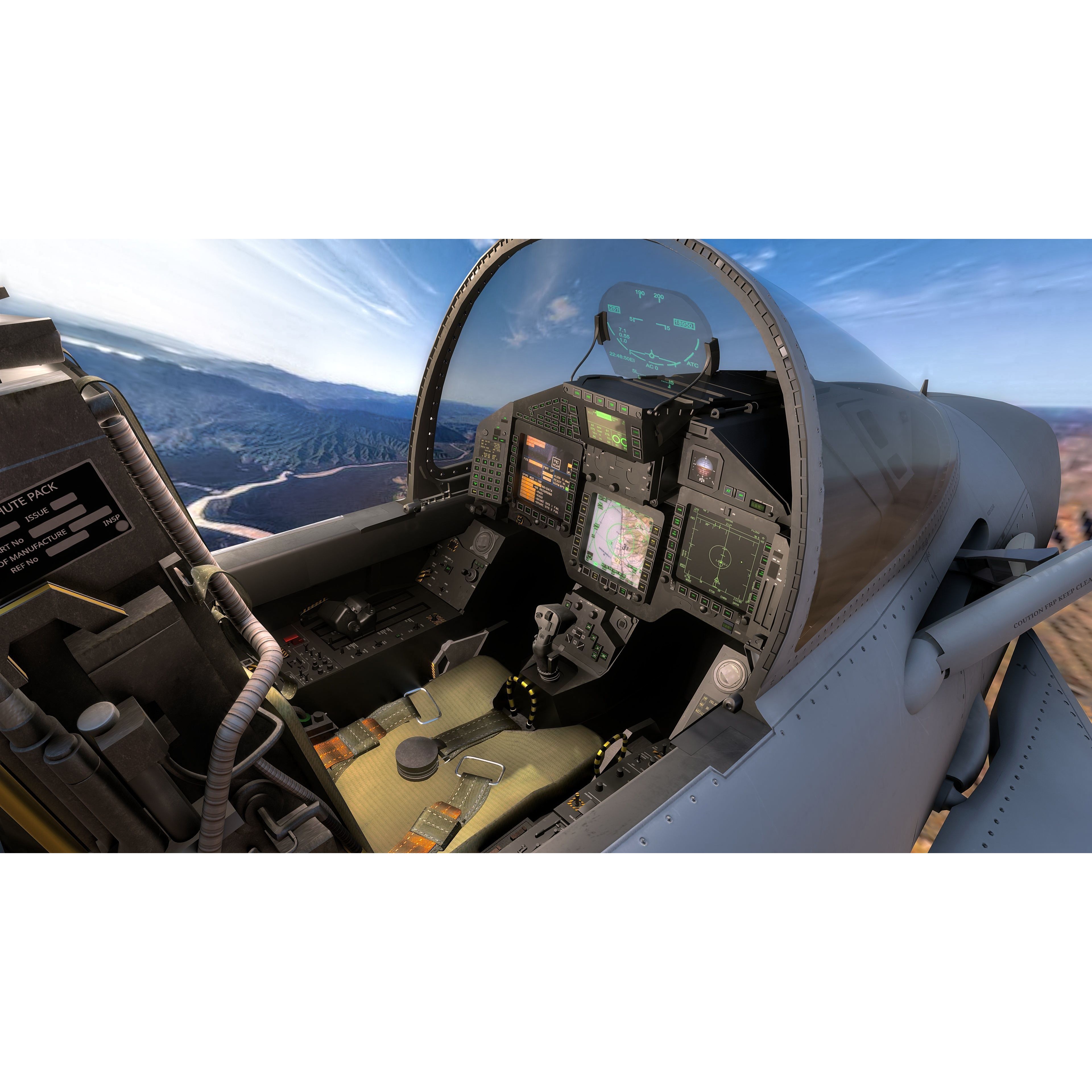 Qatar EuroFighter Typhoon - Low-Poly Game-Ready 3D Model - View 18