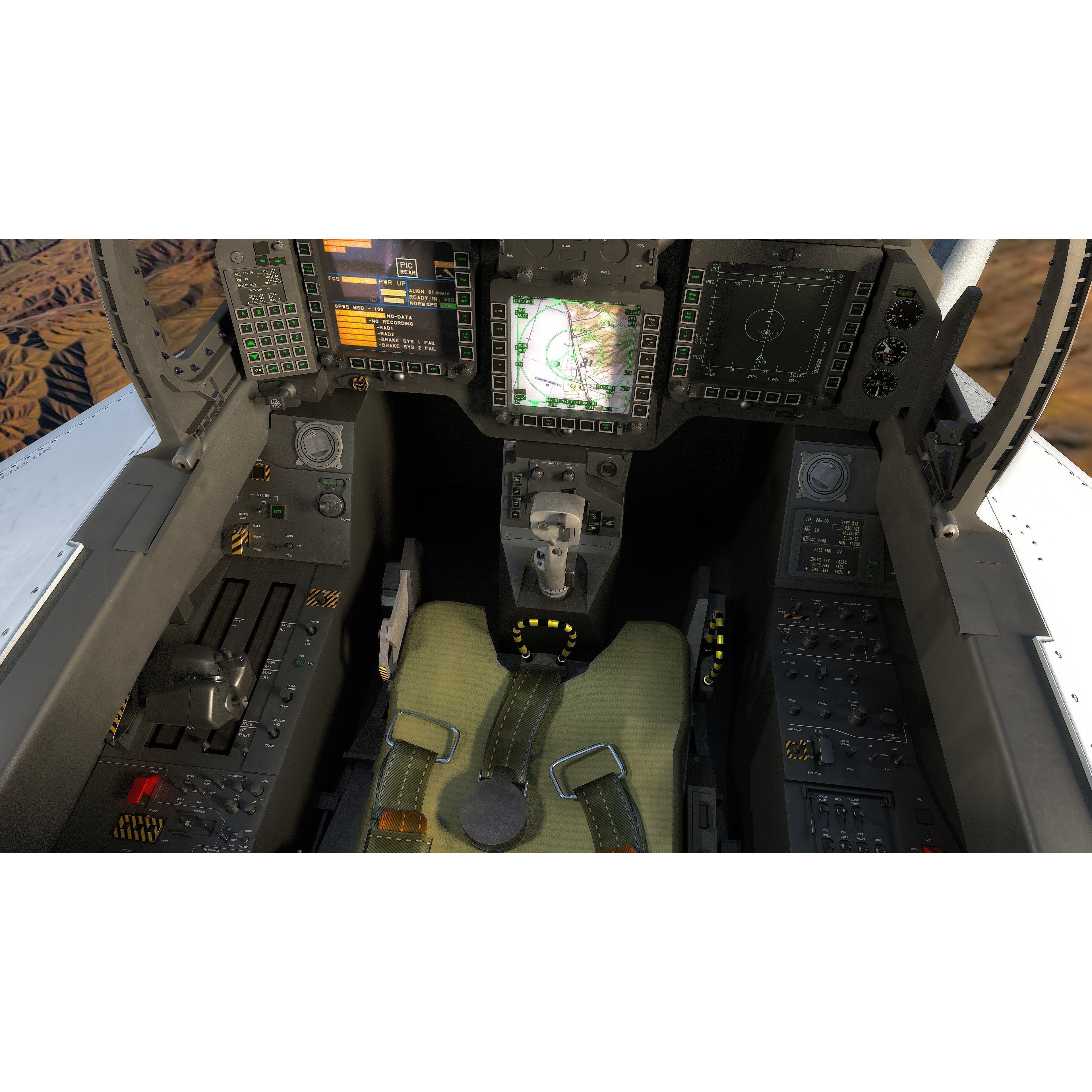 Qatar EuroFighter Typhoon - Low-Poly Game-Ready 3D Model - View 20
