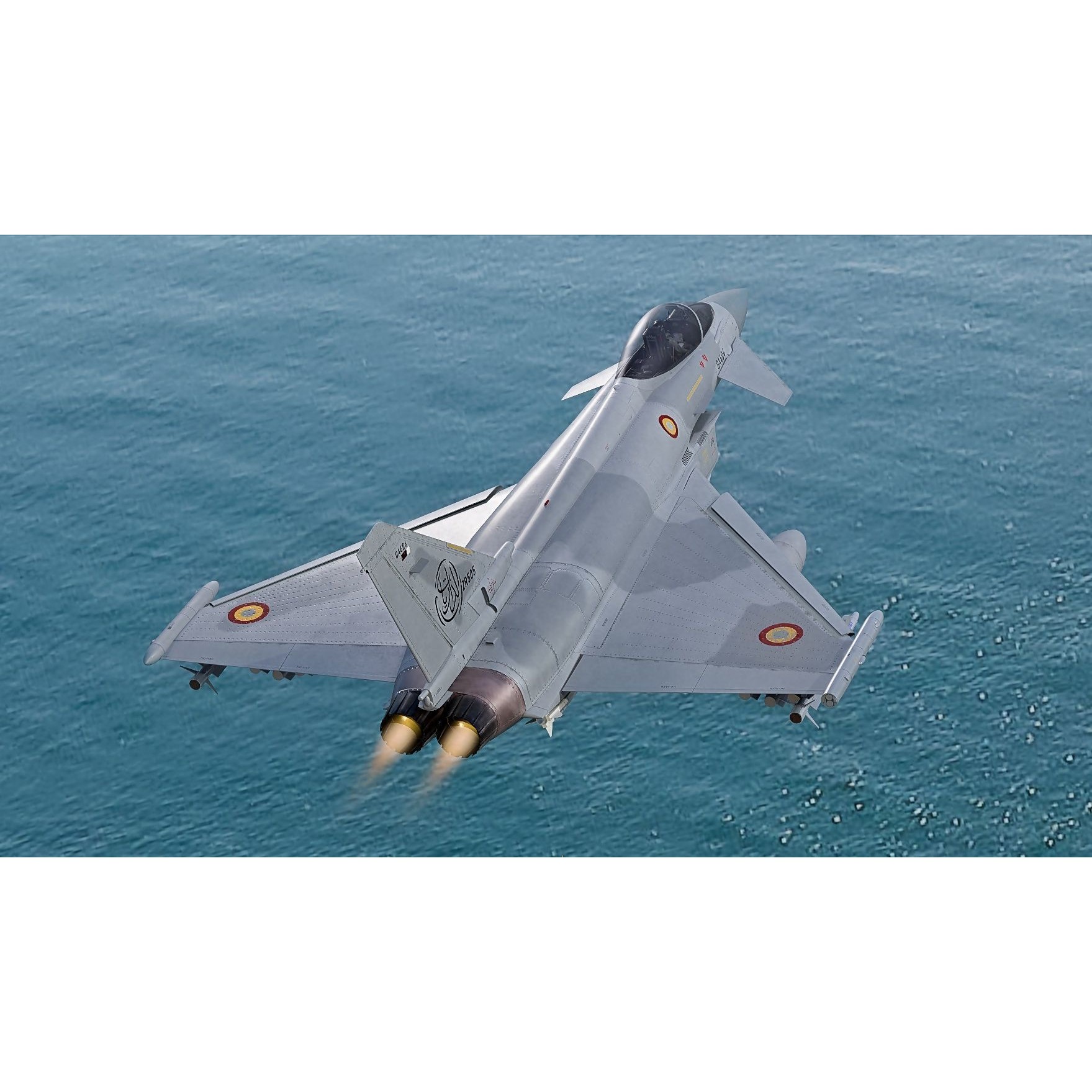 Qatar EuroFighter Typhoon - Low-Poly Game-Ready 3D Model - View 7