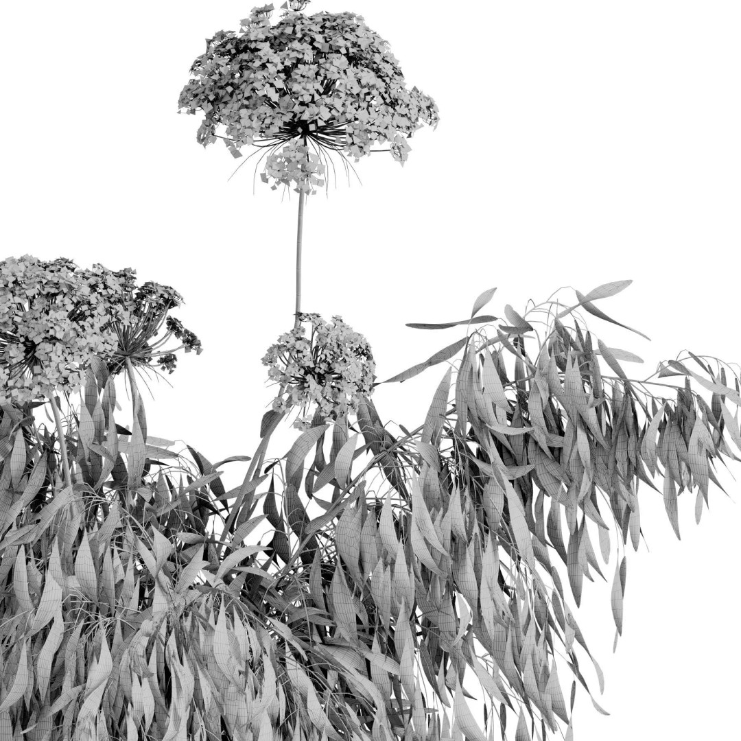 Flower In Vase 3D Model – High Poly Decorative Asset, FBX, OBJ - View 8