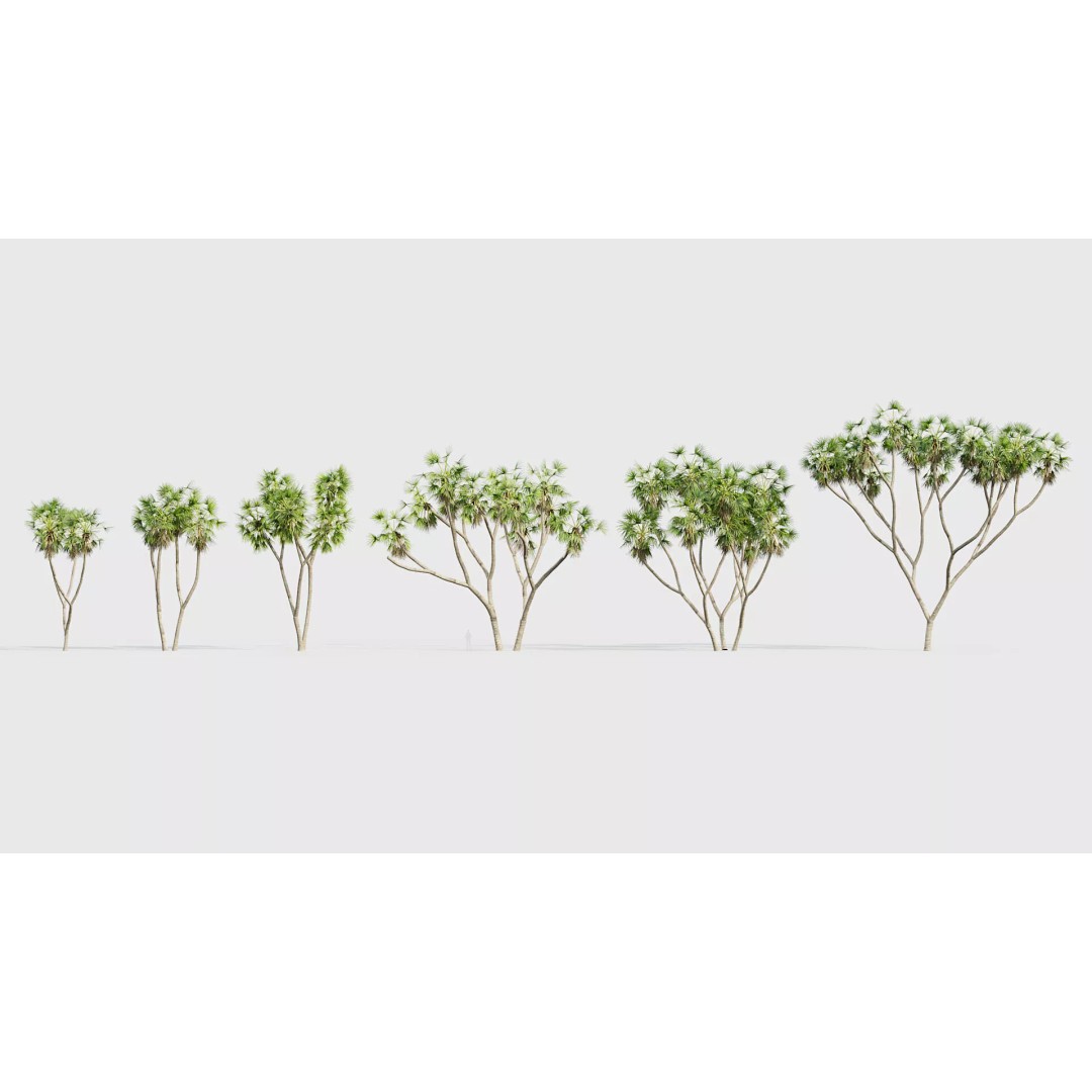 Tropical Desert Plant Collection 3D Model – PBR Game-Ready Assets, FBX - View 38