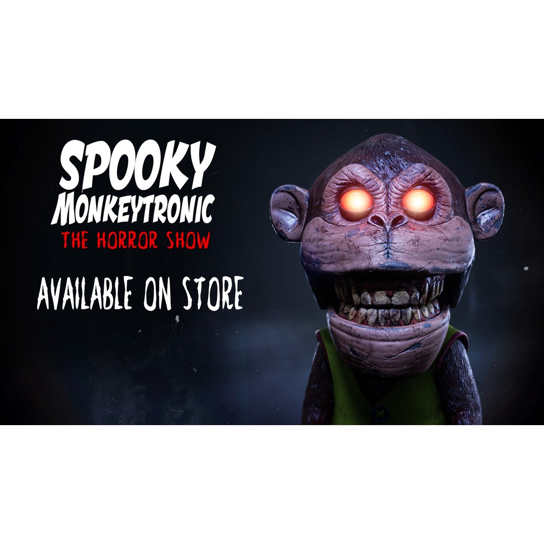 Spooky Monkeytronic 3D Model – Rigged Low-Poly Horror Character, FBX