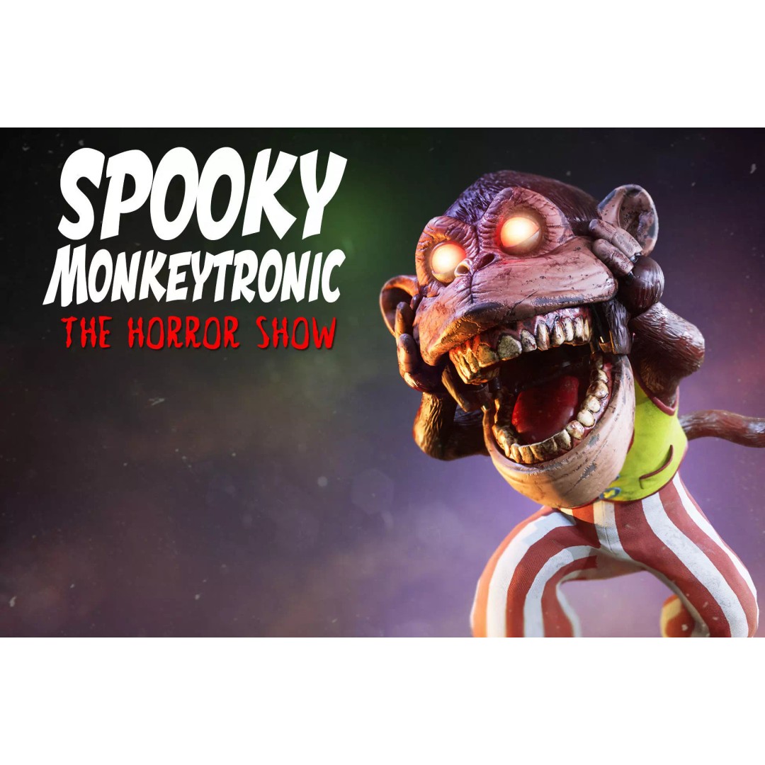 Spooky Monkeytronic 3D Model – Rigged Low-Poly Horror Character, FBX - View 2