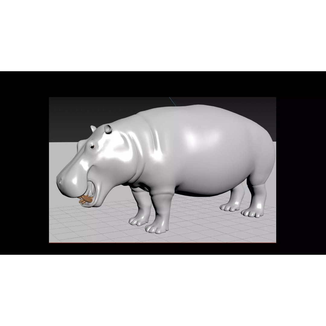 Pro Elephant, Rhino & Hippo 3D Model – High-Detail Animated Assets, FBX