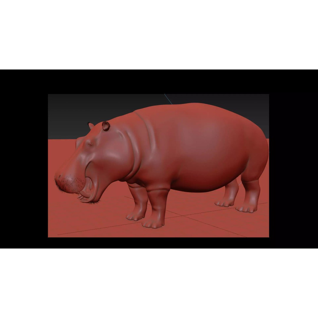Pro Elephant, Rhino & Hippo 3D Model – High-Detail Animated Assets, FBX - View 66