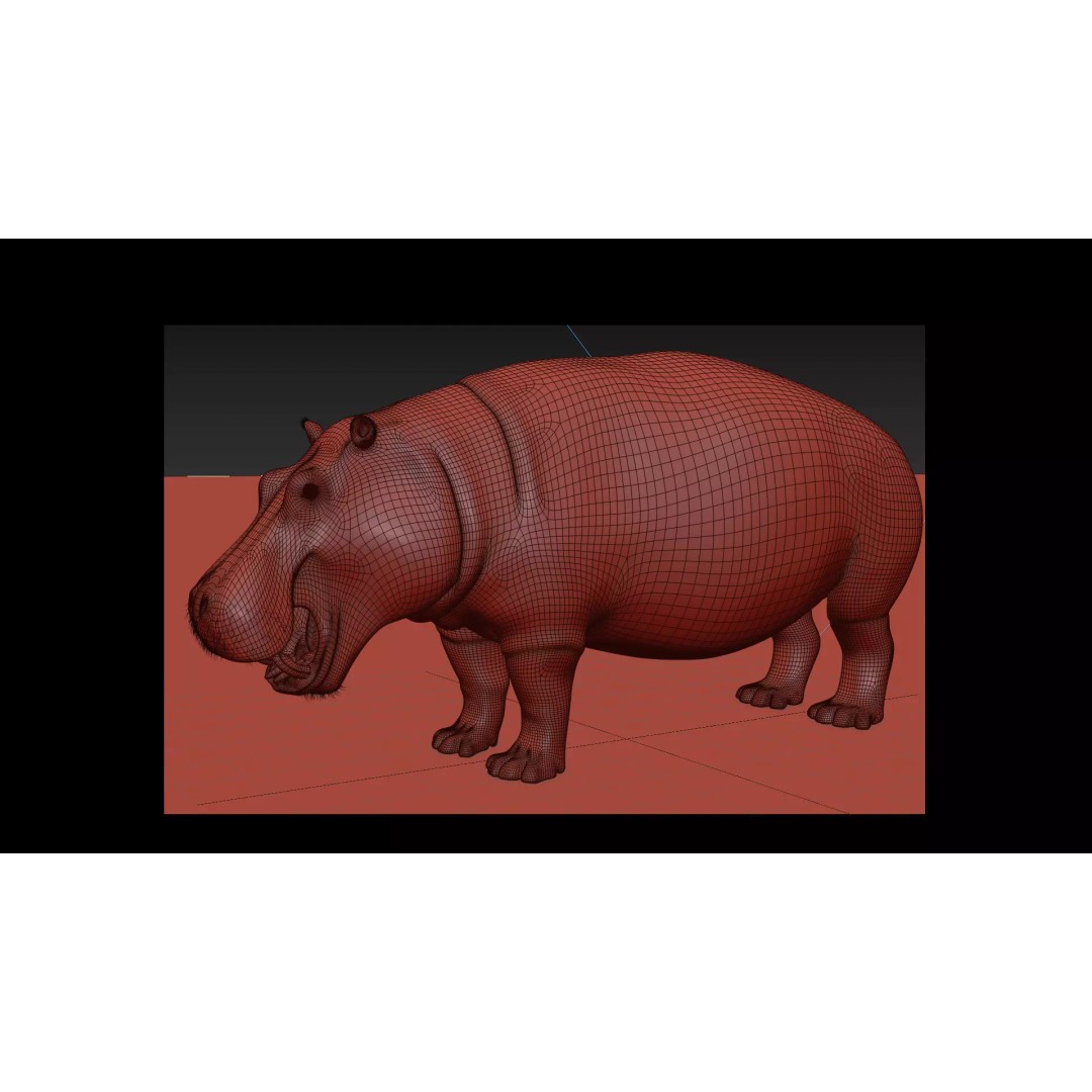 Pro Elephant, Rhino & Hippo 3D Model – High-Detail Animated Assets, FBX - View 67