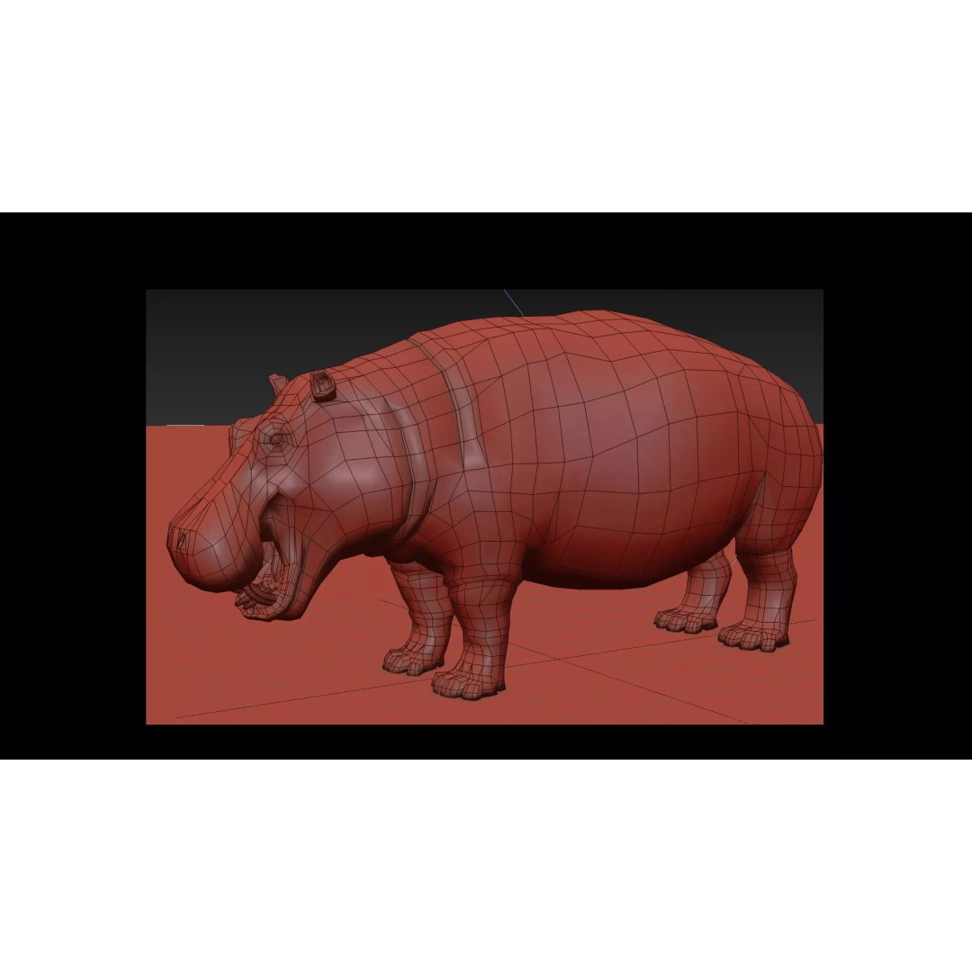 Pro Elephant, Rhino & Hippo 3D Model – High-Detail Animated Assets, FBX - View 69