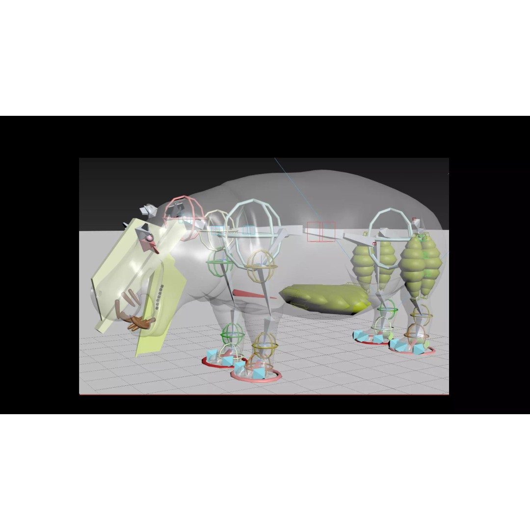 Pro Elephant, Rhino & Hippo 3D Model – High-Detail Animated Assets, FBX - View 70