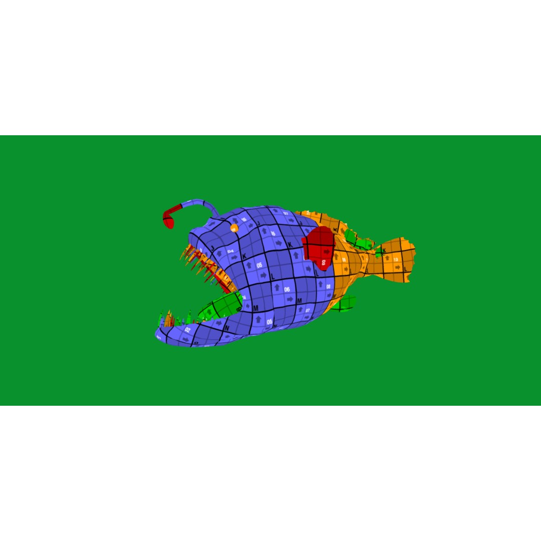 Angler Fish 3D Model – Low Poly Game Asset, FBX, PBR Textures - View 30