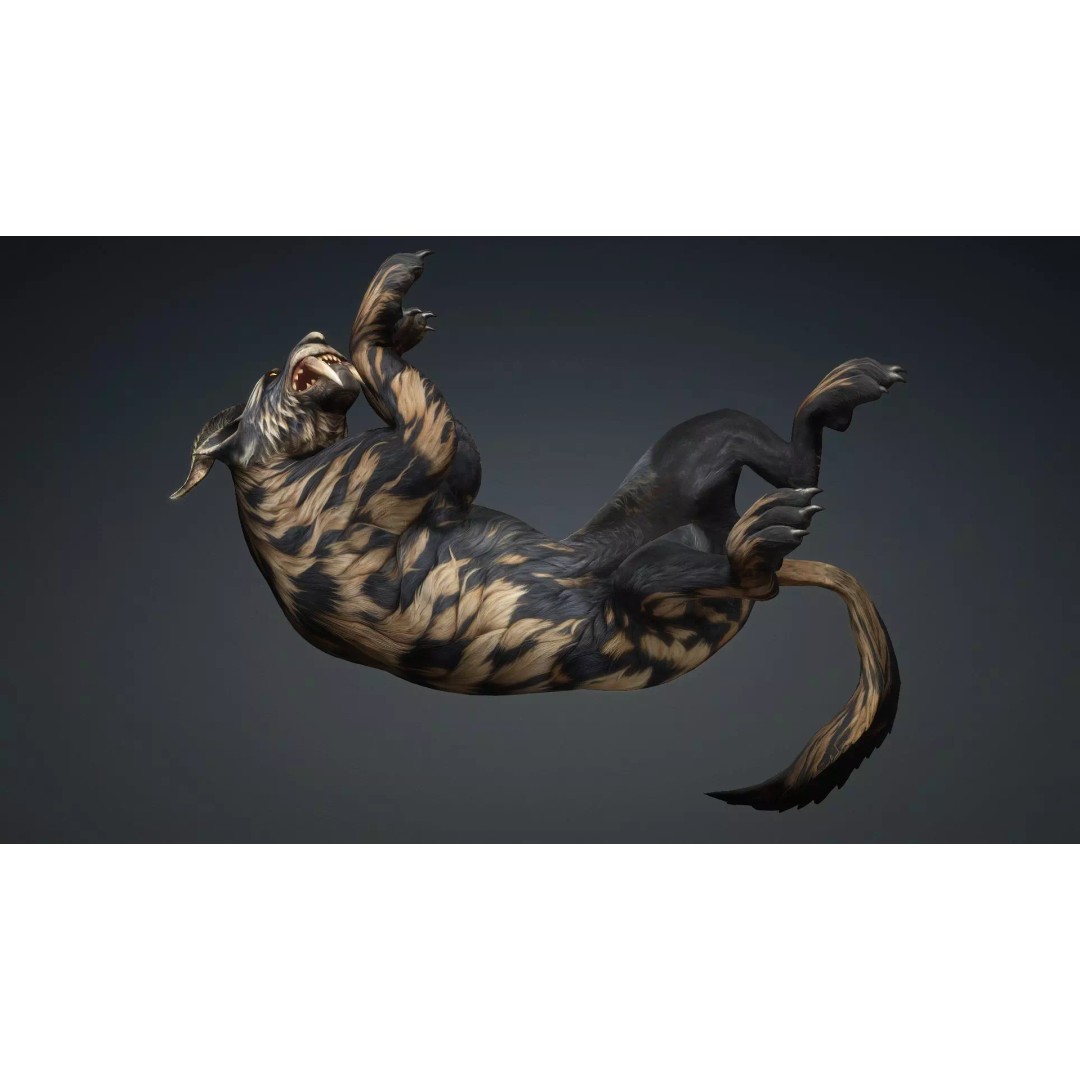 Smilodon 3D Model – Low Poly Animated Creature, FBX, Game Ready - View 10
