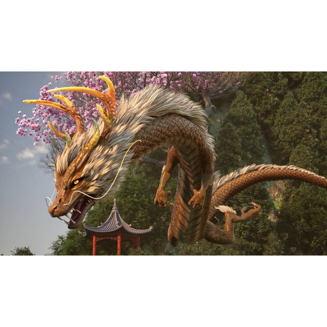 Dragon-B1 3D Model – Rigged Fantasy Creature with PBR Textures, FBX - View 4