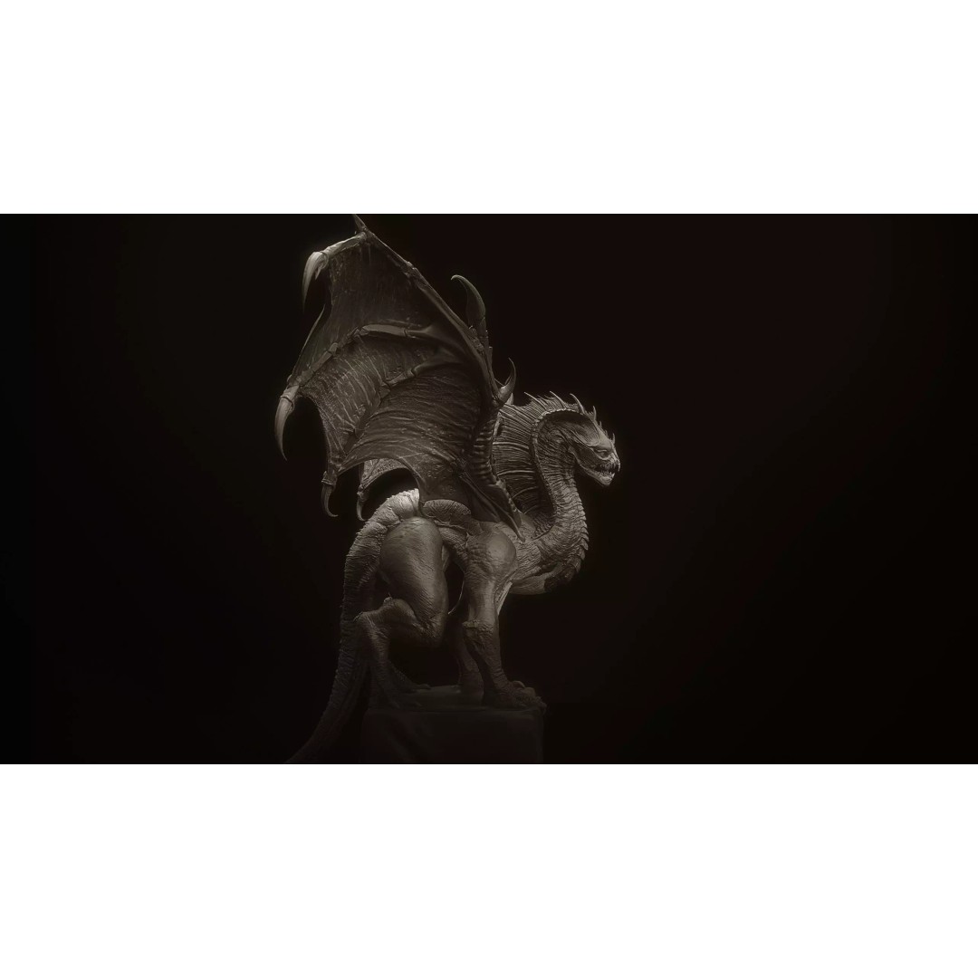 Dragon Heads 3D Model – High Poly Fantasy Creatures, OBJ & Zbrush - View 17