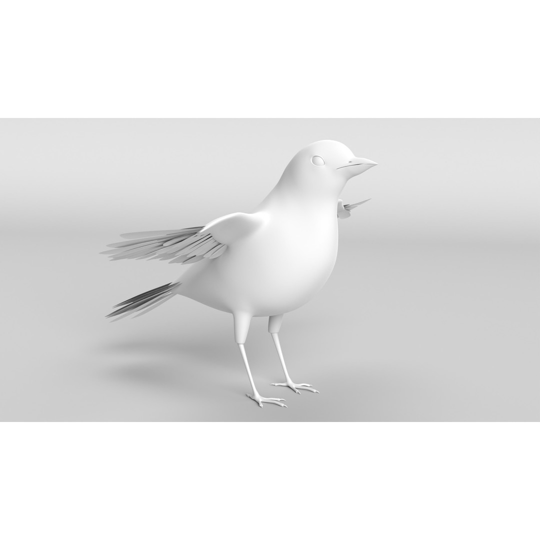 Goldfinch 3D Model – Animated Rigged Bird Asset, Blender, FBX - View 16