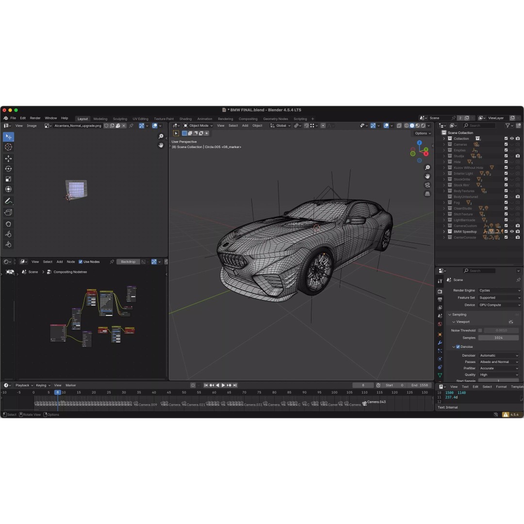 Sportcar Concept Coupe 2026 3D Model – High Detail Low-Poly Asset, Blender