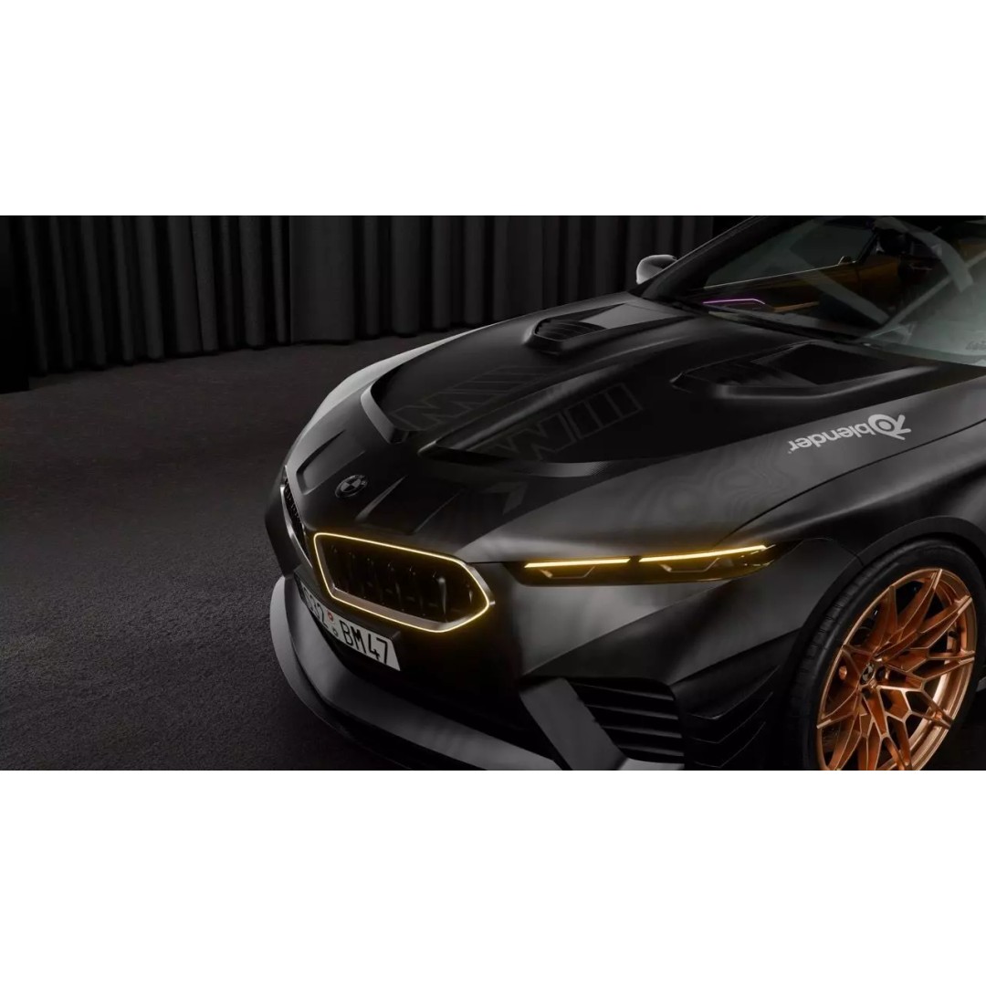 Sportcar Concept Coupe 2026 3D Model – High Detail Low-Poly Asset, Blender - View 24