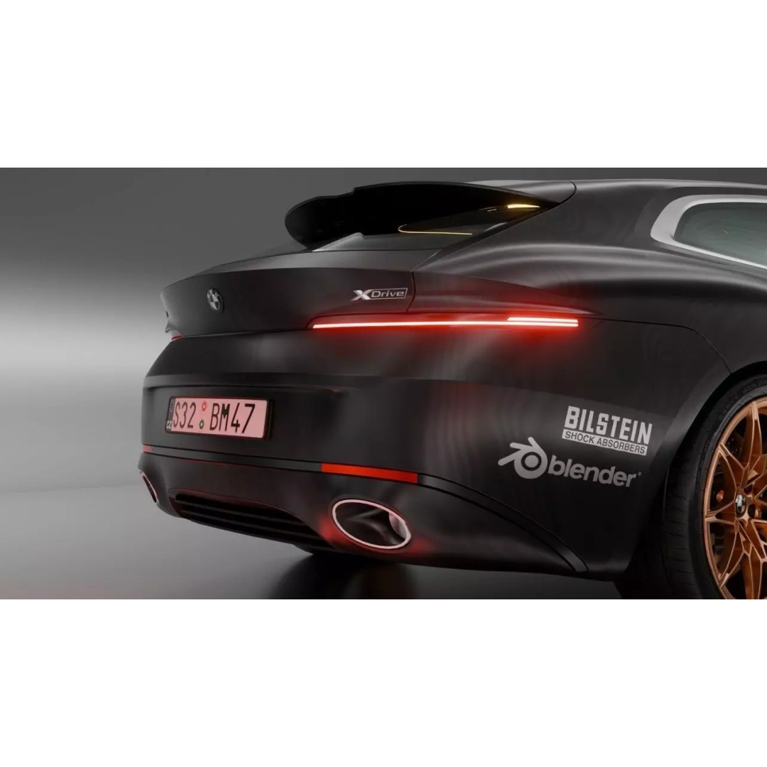 Sportcar Concept Coupe 2026 3D Model – High Detail Low-Poly Asset, Blender - View 37