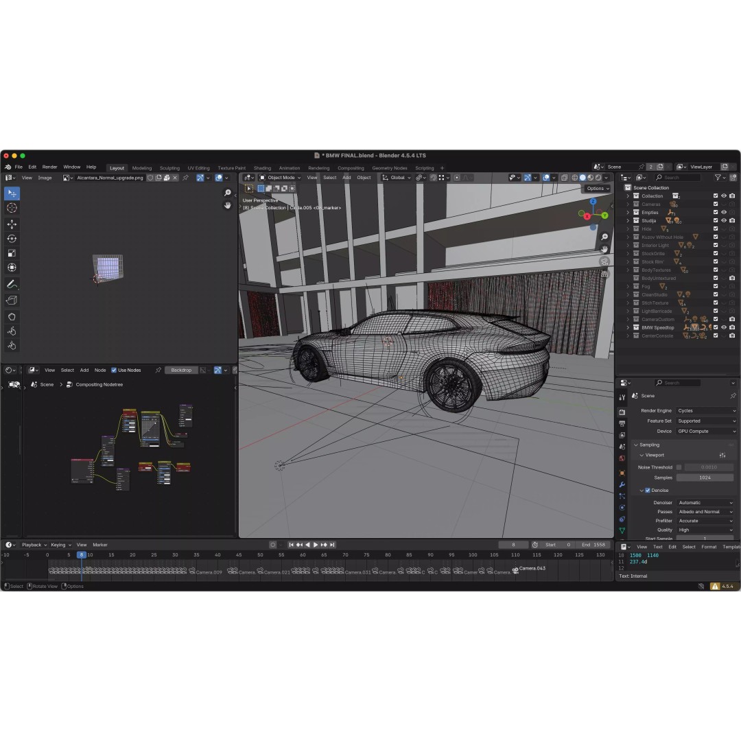 Sportcar Concept Coupe 2026 3D Model – High Detail Low-Poly Asset, Blender - View 63