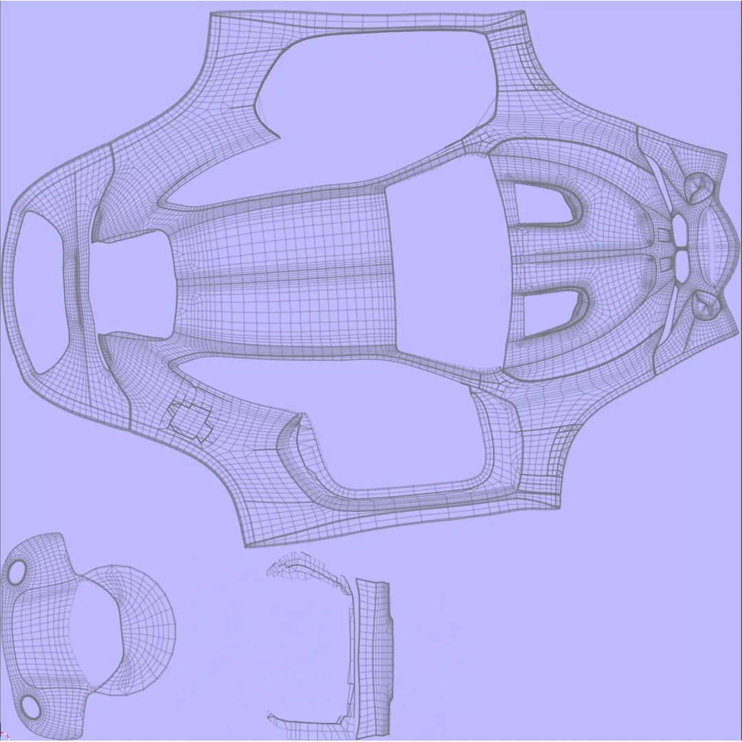 Sportcar Concept Coupe 2026 3D Model – High Detail Low-Poly Asset, Blender - View 65