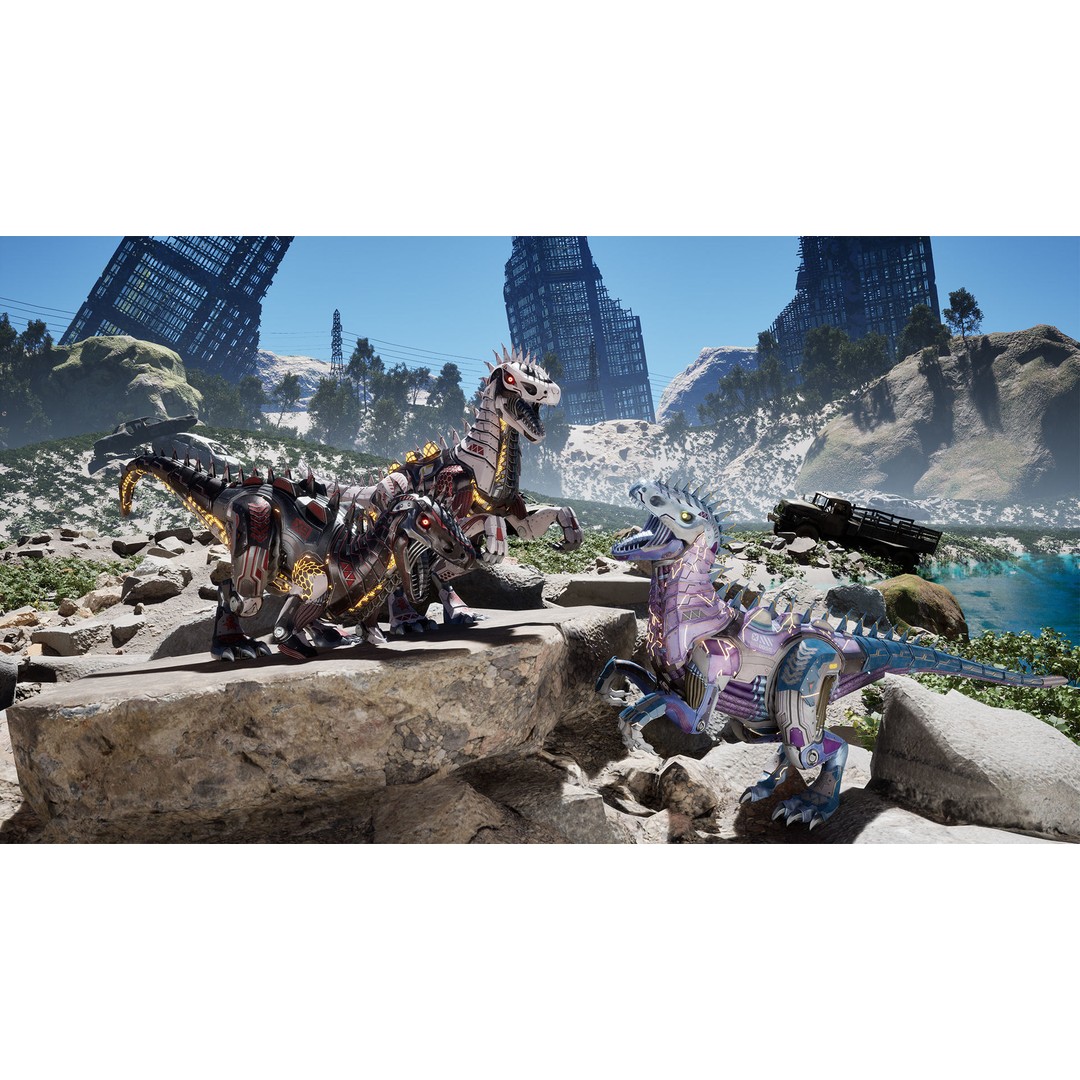 SciFi Dinosaur 3D Model – Low Poly Animated Character, FBX, PBR - View 9
