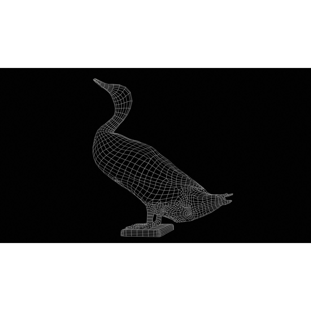 Duck 3D Model – Low Poly Animal with PBR Textures, FBX - View 13