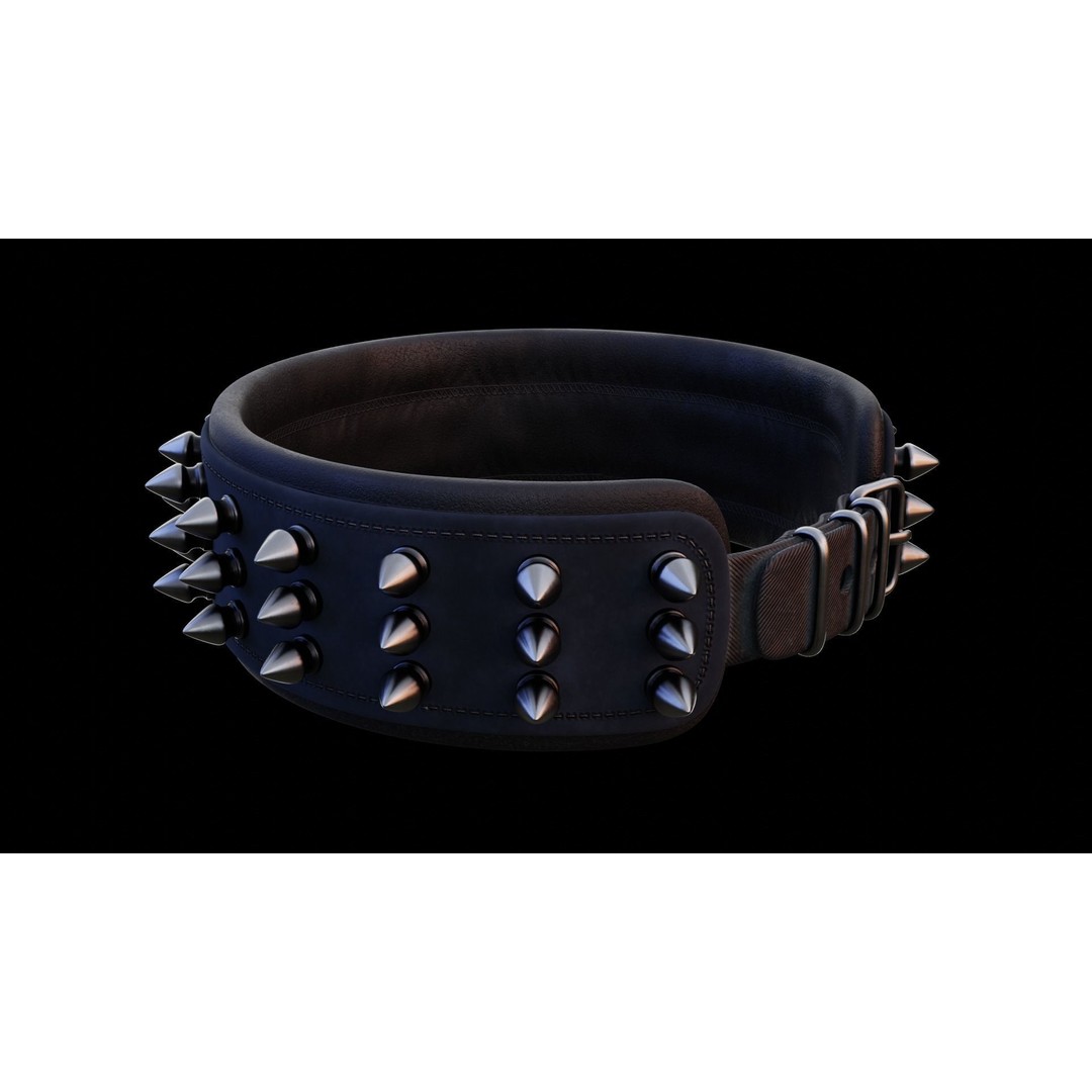 Spike Collar 3D Model – Low Poly PBR Asset for Pets, FBX & Blender - View 29