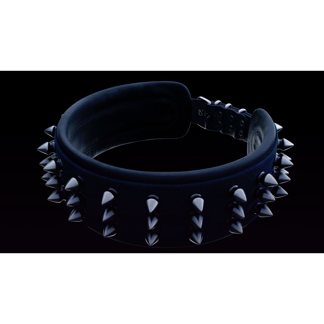 Spike Collar 3D Model – Low Poly PBR Asset for Pets, FBX & Blender - View 3
