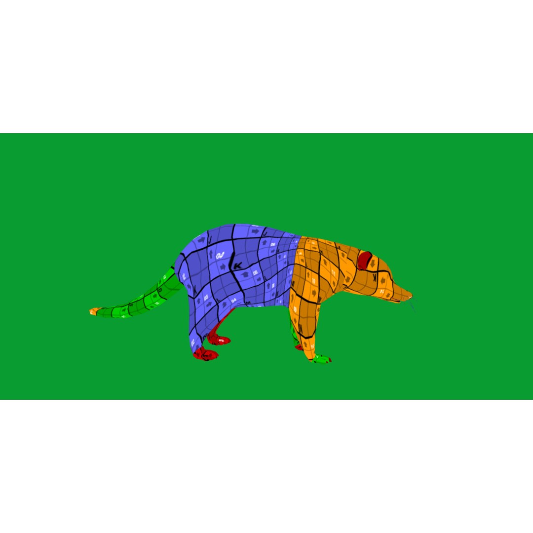 Coati 3D Model – Low Poly Game Ready Animal with 12 Animations - View 19